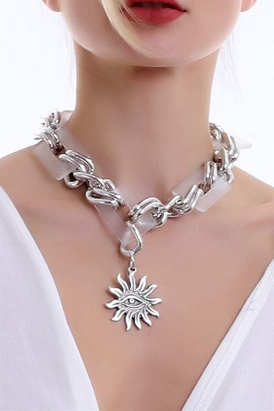 Dreamlike Elegant, Stylish and Flashy Chain Combination Sun Necklace