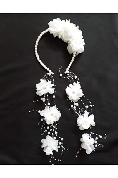 ecrin tuhafiye hobi Kadın Beyaz Lohusa Tacı