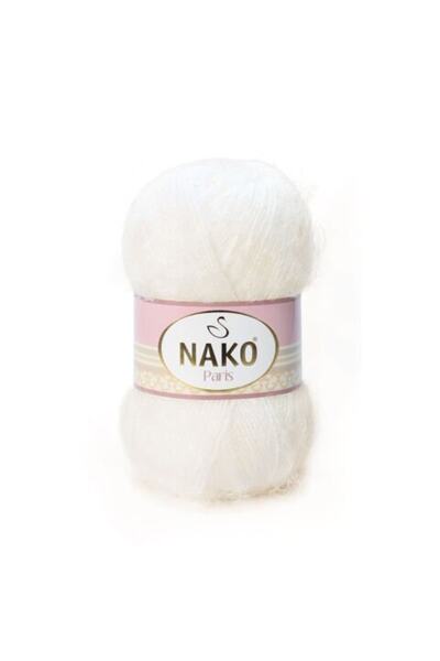 NAKO Paris 00300 - 5 Pieces Ecru Hand Knitted Threads, Vest and Cardigan Scar...