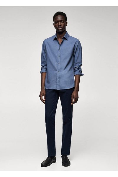 MANGO Man Cămașă Slim Fit din bumbac