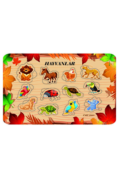 ümit toys Bıngo Eşleştirme Eğitici Öğretici Ahşap Hayvanlar 3 Sayı Eşleştirme...