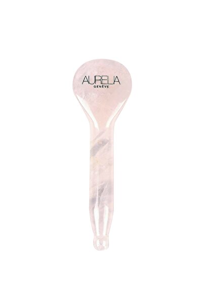Aurelia Genève Rose Quartz Spoon Gua Sha - Kaşık Şekilli gua sha Taşı Pembe K...