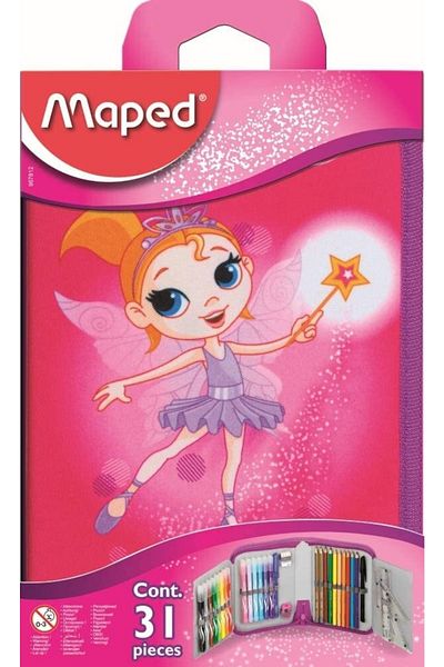 Maped 967812 Fairy Girl School Stationery Set