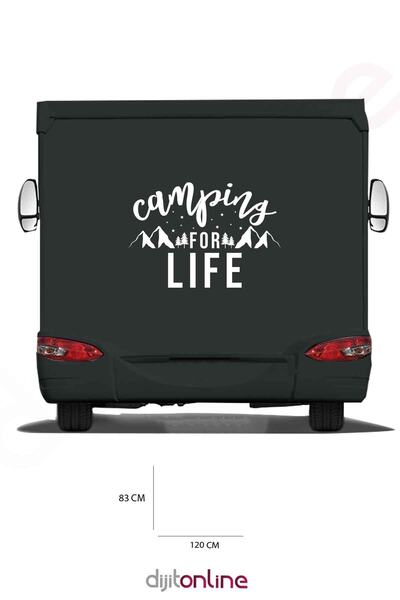 Dijitonline ملصق كارافان للتخييم - ملصق للتخييم من أجل الحياة - ملصق جبلي - 1...