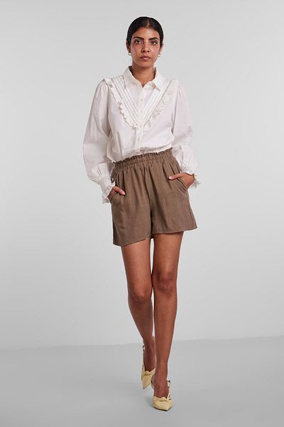 YAS. Shorts & Bermuda Damen/Mädchen Steingrau