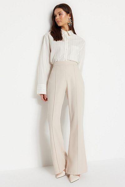 Trendyol Modest Hose - Beige - Wide Leg