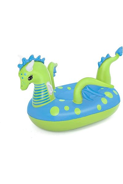 BESTWAY 53" X 56"/1.34m X 1.42m Fantasy Dragon Ride On