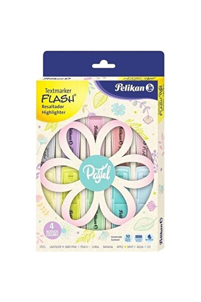 Pelikan مجموعة علامات نصية للإشارة مكونة من 10 ألوان باستيل
