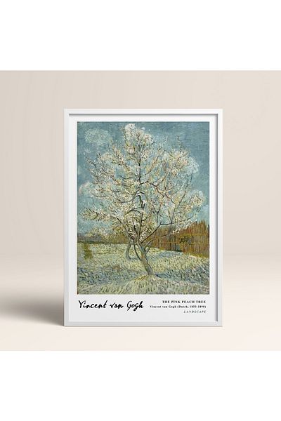 HOMEPACK Επιτραπέζιο ζωγραφικής Vincent Van Gogh με κορνίζα 30x40cm 40x60cm 50x70cm Μαύρο Λευκό Ξύλινο Πλαίσιο Vangogh08