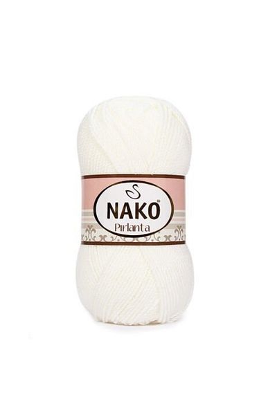 NAKO Diamond 00208 5 Pieces Amigurumi Thread White