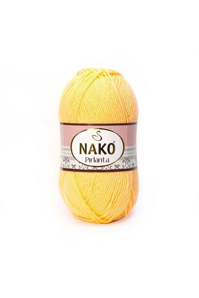 NAKO Diamond 00215 5 Pieces Amigurumi String Straw Yellow