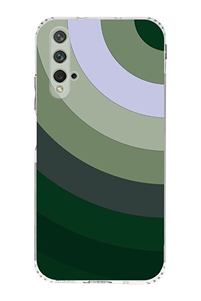 PrintiFy Huawei Nova 5t Kamera Korumalı Kapak Renk Cümbüşü Tasarımlı Şeffaf Kılıf