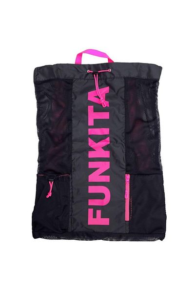 FUNKİTA Funky Pink Shadow Backpack & Mesh Bag (64x47cm)
