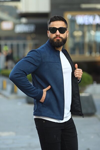 BASEL.CO Чоловіча замшева сезонна тонка куртка