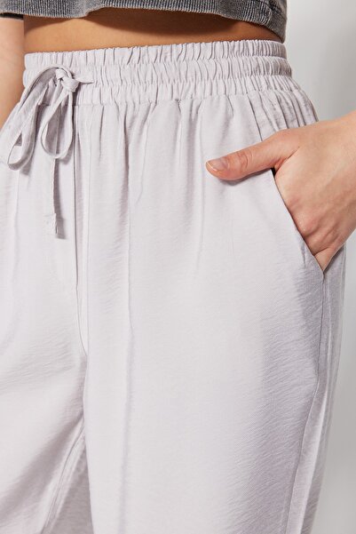 Trendyol Collection Gray Jogger Woven Trousers TWOSS20PL0129