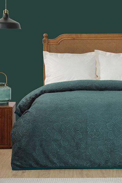 Karaca Home Scala Khaki Double Embosy Blanket