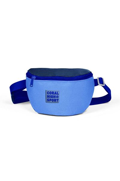 Coral High Sport Deep Blue Saks Navy Blue Two Compartment Waist Bag 22607