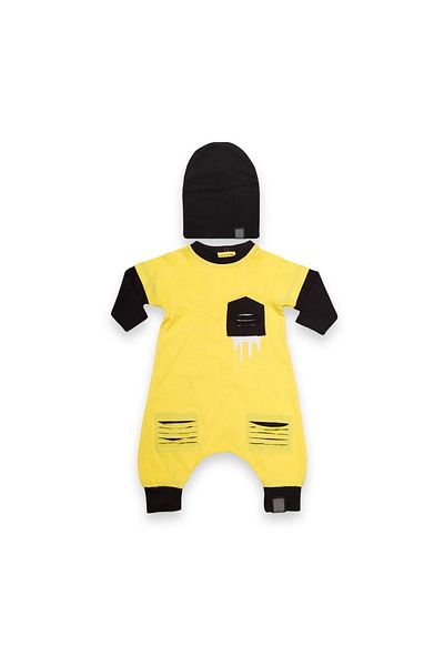 Victory Baby Baby Boy Jumpsuit with Cut Pocket Detail