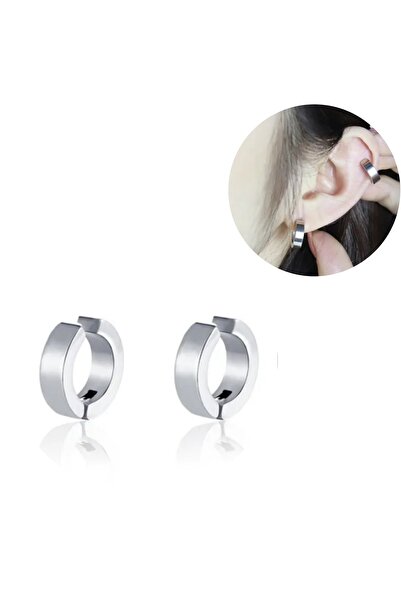 Bylin أقراط من الفولاذ المقاوم للصدأ (أقراط مزيفة) - زوج واحد