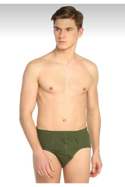 Seher Чоловічі зелені бавовняні труси з 3 дюймами 0005