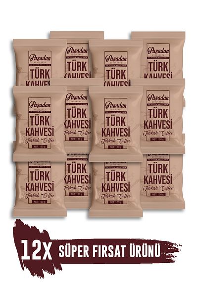 Paşadan Kahve Turkish Coffee from Pasha (12x100gr)