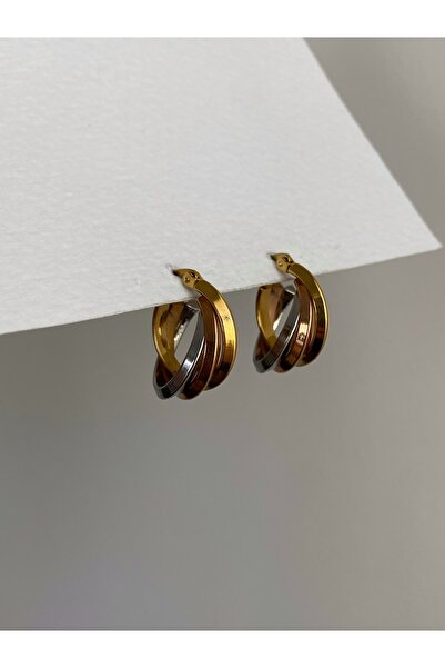 Owentis حلق سميرني ملتوي 3 ألوان من الفولاذ - لا يبهت -