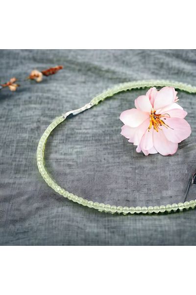 Alp Doğal Taş Green Zebercet Natural Stone Necklace