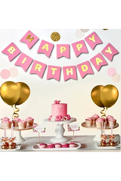 asöy لافتة عيد ميلاد سعيد باللون الوردي والذهبي والأصفر المذهّب