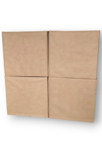 Balkan Room 4 Pieces Beige Multi-Purpose Closet Organizer Box Decorative Storage Box Shelf Organizer Large
