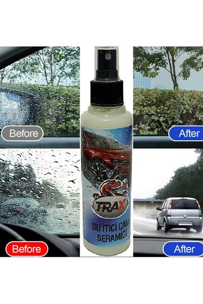 MVC Concept Trax Yağmur Itici Cam Seramiği Cam Ve Ayna Su Tutmayı Engelleyici Yağmur Kaydırıcı (170 Ml)