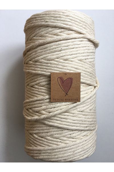 Makromİps Σχοινί Macrame 500 Gr (+-30) Σκάλισμα Μονό Twist TwistingTw