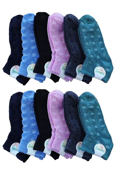 Leement socks 12 чифта бамбукови обувки с обратна хавлия за зимата