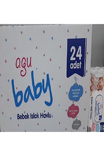 AGU BABY Bebek Islak Havlu 56 Lı 24 Adet