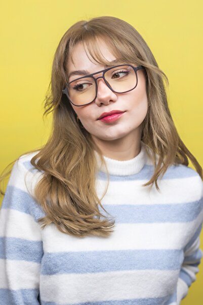 LUNOX Dina Matte Brown Blue Light Protection Computer Screen Glasses