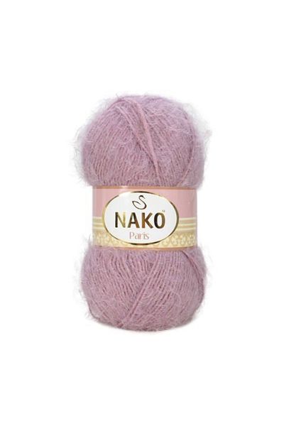 NAKO Paris 01429 5 Pieces Hand Knitting Threads Vest Cardigan Sweater Scarf Beanie Threads Vintage Pink