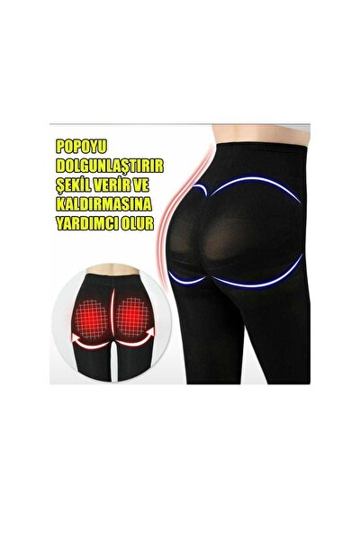 FİT1BEDEN Korseli Kilotlu Çorap Sıkılaştırıcı Inceltici Toparlayıcı Yüksek Bel Fit Socks Korse Çorap