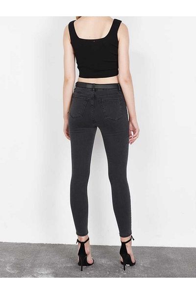 geenz manifacture Παντελόνι Denver Smoked High Waist Skinny Skinny Lycra Jeans
