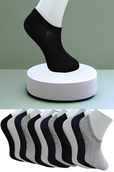 Leement socks Безшевни 12 чифта невидими чорапи с нулева дължина от пениран п...