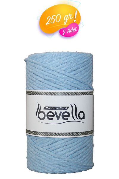 Bevella Macrame Cord Σχεδιασμένο νήμα μακραμέ 3 mm Σχεδιασμένο βαμβακερό νήμα μακραμέ