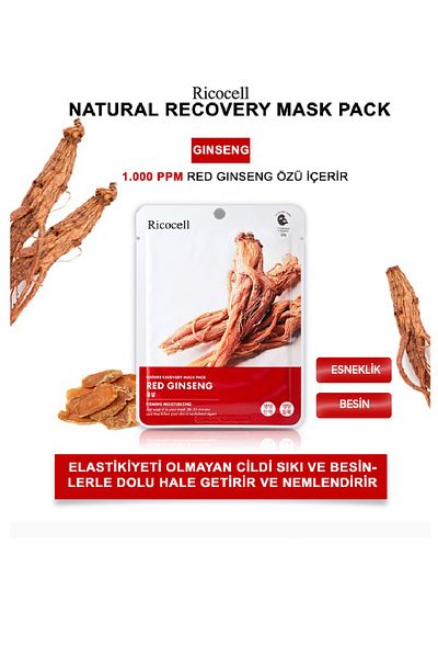 RİCOCELL قناع فاخر مرطب بخلاصة الجينسنغ الأحمر للبشرة الجافة