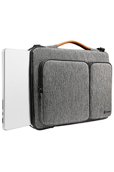 Tomtoc حقيبة كمبيوتر محمول باللون الرمادي المقاوم للماء مقاس 13 - 13.5 بوصة لجهاز Macbook Air & Pro