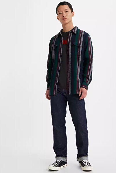 Levi's Βαμβακερή κανονική μέση ίσια ίσια γραμμή 501 τζιν Ανδρικό τζιν παντελό...