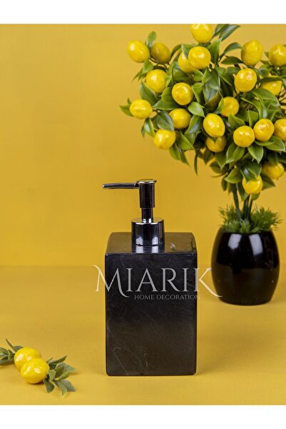 MIARIK DESIGN & DEKORASYON Dekoratif Mermer Kare Sıvı Sabunluk