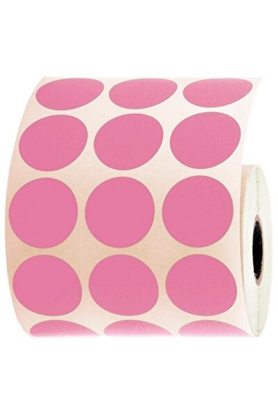 Tanex Nokta Etiketi 2500 Li Tekli Kutu 20 Mm Pembe