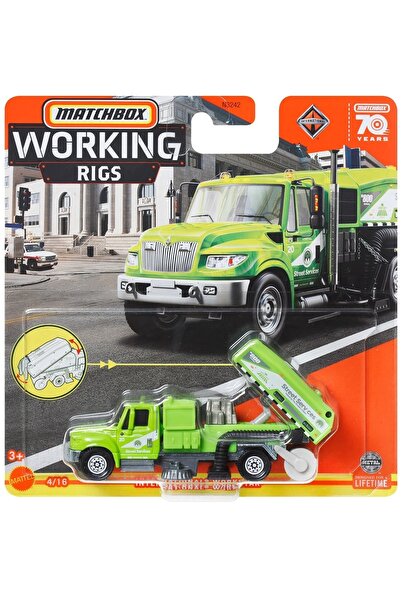 Matchbox Temizlik Aracı International Orijinal Lisanslı Iş Makinesi Model Araç Oyuncak Araba Diecast Arabası
