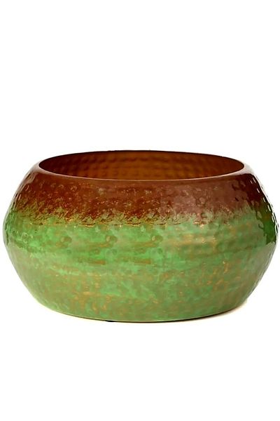 Le Atölye Bianco Copper Look Metal Vase 28cm