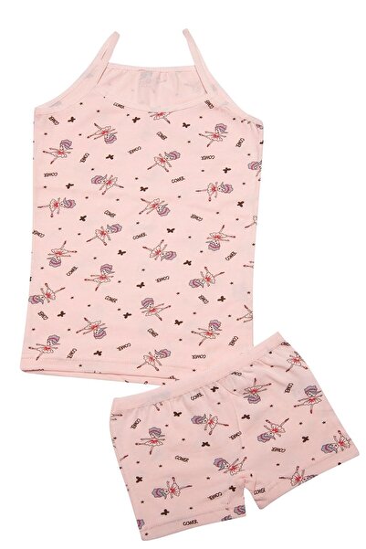 Hepsine Rakip Κοριτσίστικο λουράκι με σχοινί με μοτίβο αθλητικό μπόξερ σετ βαμβακερό μαλακό