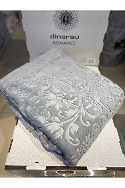Dinarsu Romance Tek Kişilik Kutulu Battaniye - Indigo