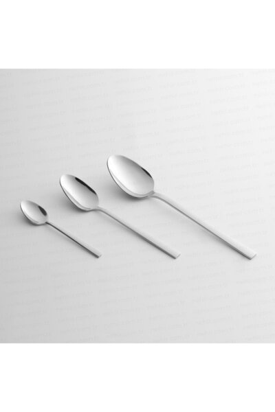 Nehir Dalyan Model Simple Daily Mini Dinnerware Set 6 Pieces of Dinner Spoon and Fork, 12 Pieces in Total