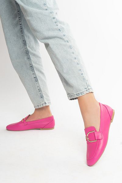 PASSAGE SHOES Γυναικείες μπαλαρίνες με αγκράφα από γνήσιο δέρμα 1025